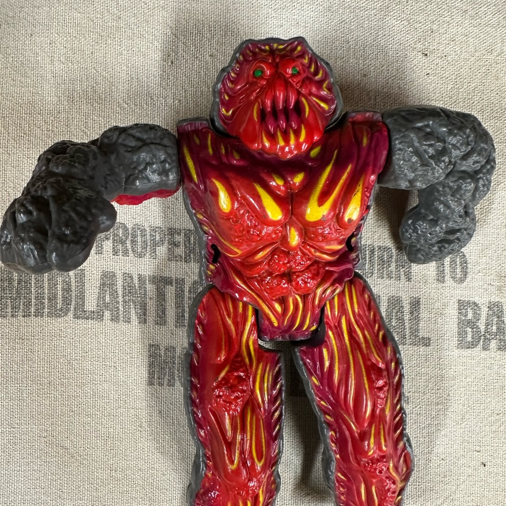 Reptile Creature Toy - Red and Gray